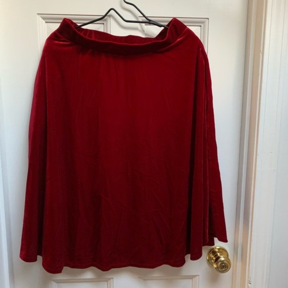 ModCloth Just This Sway Velvet A-Line Skirt - Picture 7 of 8